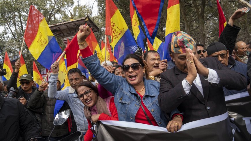 Protests drove Nepal’s king off the throne 16 years ago. Now, protests are trying to bring him back