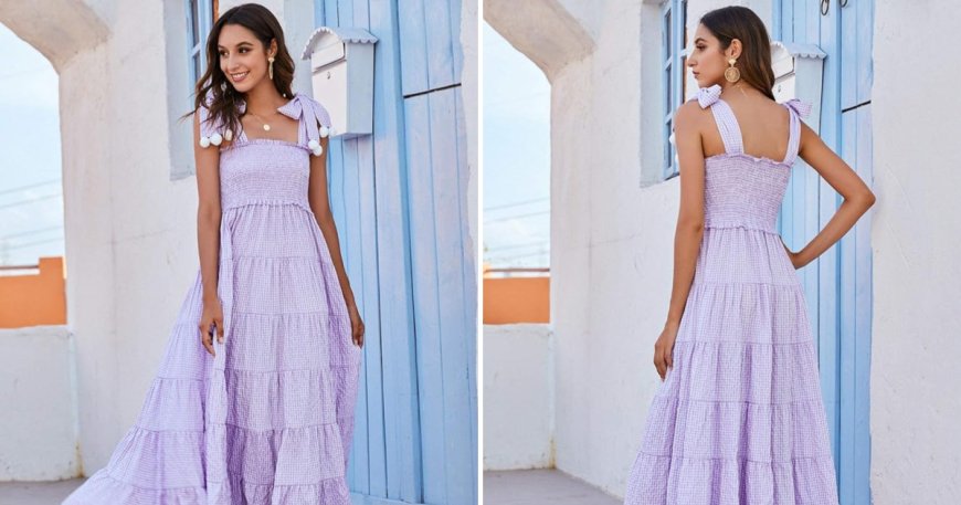 Help, I Can’t Stop Twirling in This Absolutely Adorable Gingham Maxi Dress